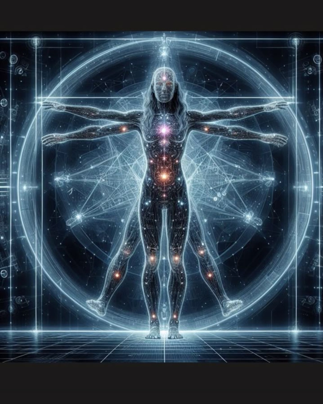 Illustration des systèmes du corps, représentant l’harmonie énergétique du corps.